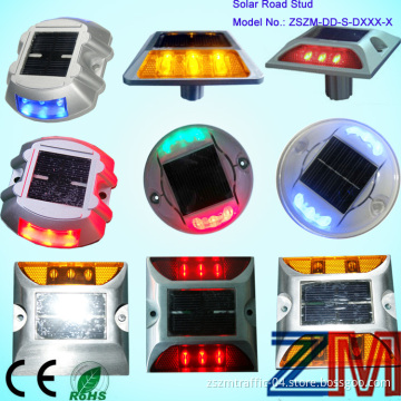 Visible >800m LED Flashing Roadway Road Aluminum & PC Solar Power Road Stud/ Aluminum Road Stud